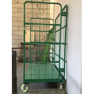 Stackable Roll Cage Trolley Anti Static Powder Coated Nestable Roll Cages