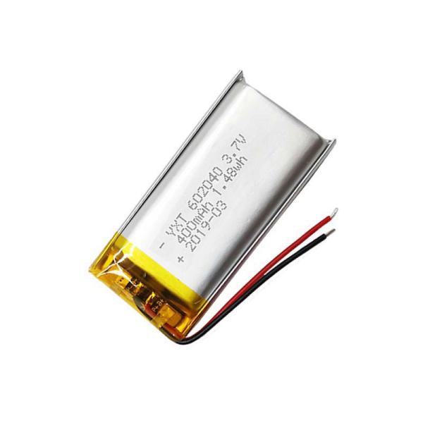 PL602040 1.48Wh 400mAh 3.7 V Lithium Ion Polymer Battery for sale