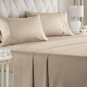 Extra Soft Woven Hotel Luxury Bed Sheets 1.5-2 Kg Deep Pockets Breathable