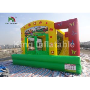 Customized Doll House Red Inflatable Jumping Castle With Slide For Party