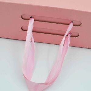 Custom Foldable Magnetic Box PMS Cardboard Folding Gift Luxury With Ribbon