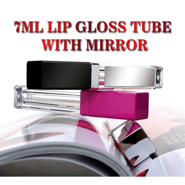 Frosted Clear Wand Empty Lip Gloss Tubes With Mirror 5g 10g 15g