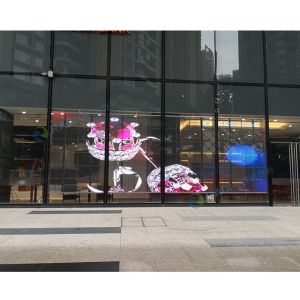 Hanging LED screens transparent LED display 1000*500MM adjustable brightness