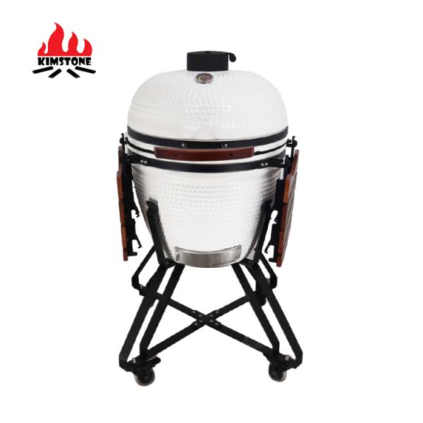 KAMADO 23.5 Inch Kamodo BBQ Asado Keramik Meat Grill Chinese Wholesale 2023 Outdoor Ceramic Barbecue Kamado
