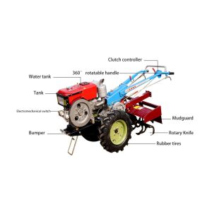 Multi Purpose Agricultural Machinery Tractor 12HP 15HP 18HP