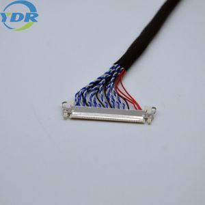 Muticolor Lcd LVDS Display Cable 30 pin 10064 32AWG For TV