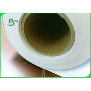 30 inch × 50 yds Wide Format Printer Smooth 80gsm CAD Plotter Paper For Industry