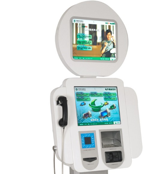 Waterproof Multimedia Input / Output Wall Mount Kiosk For Building Hall And