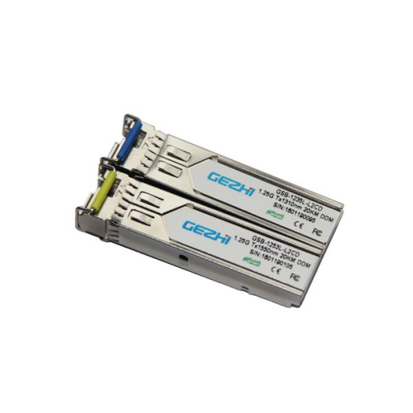 Buy 1000BASE-BX BIDI SFP Transceiver , 20km Mini GBIC Transceiver Module at wholesale prices