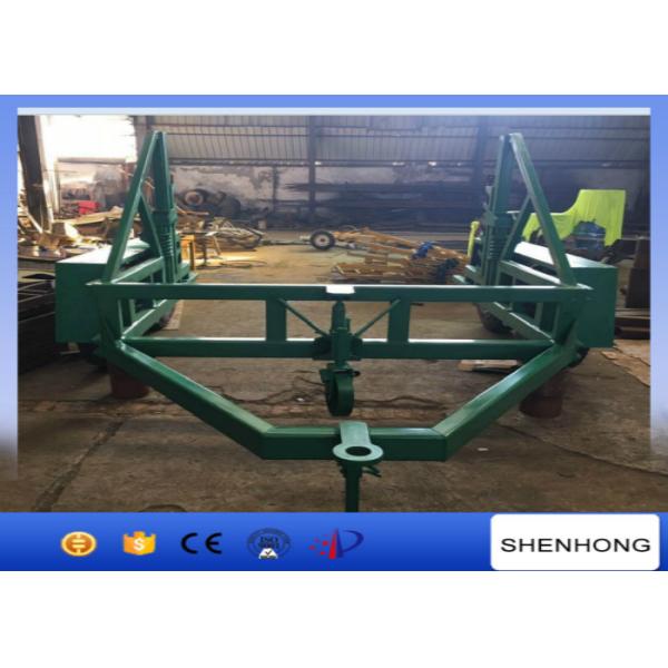 Buy ISO 12 Ton Cable Reel Trailer Cable Carriage Vehicle With 120mm Axis Bar at wholesale prices