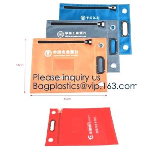 China Locking Security Money Bag Cash Bank Deposit Bag with Two Keys Bank Security Deposit Bags Cash Bag With Locking bagease on sale