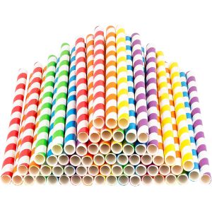 8mm Gift Seasonal BPA Free Customized Paper Straws