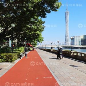 Quick Installation Prefabricated Rubber Jogging Track Material Jogging Colored