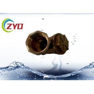 3 4 Brass Strainer Valve , Plumbing Y Strainer Valve With 304 S.S. Fileter