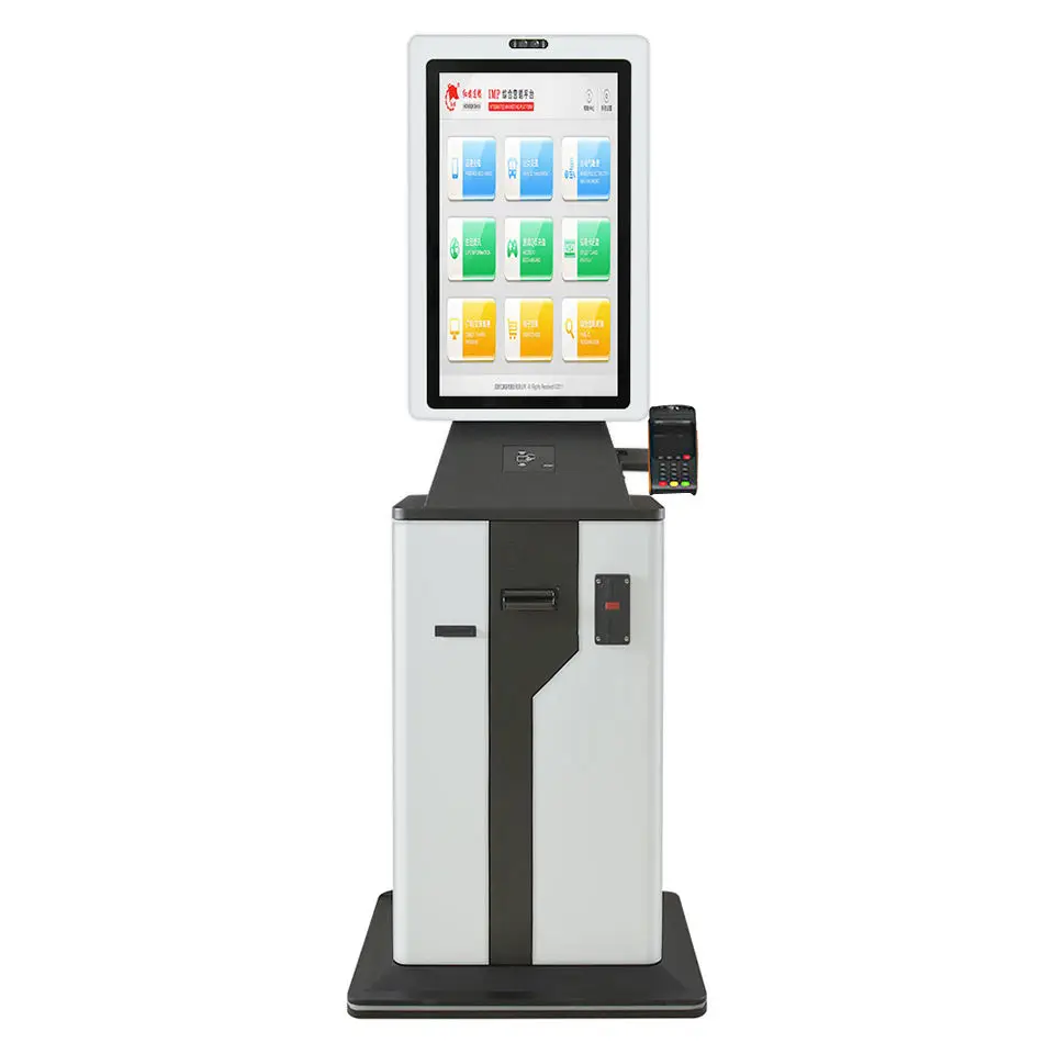 Self Service Ticket Printing Payment Kiosk with Camera and Scanner