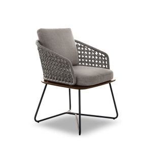 Nordic outdoor sofa, courtyard teak rattan sofa set, villa wicker sofa, open-air