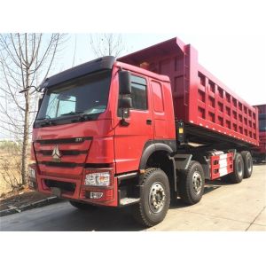 Long Cabin Sinotruk 371hp 8x4 12 Wheeler Howo Tipper Truck