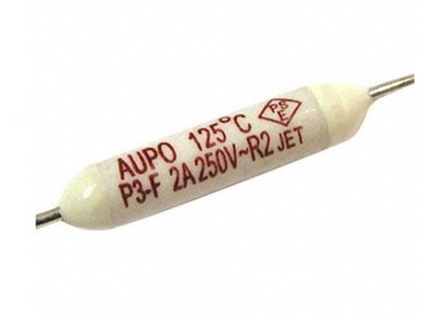 China Aupo P3-F Pico Subminiature Pellet Ceramic Thermal Fuse TF Cutoff 125C 250V 2A Axial Leaded For Air Conditioner on sale China Aupo P3-F Pico Subminiature Pellet Ceramic Thermal Fuse TF Cutoff 125C 250V 2A Axial Leaded For Air Conditioner on sale