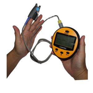 Handheld pulse oximeter 3.5‘’color TFT display Built-in recharge Li-Polymer AH