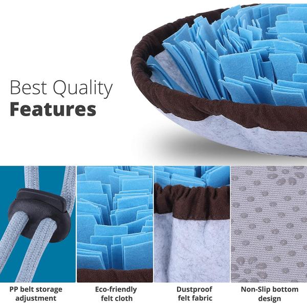 Dog Food Puzzle Feeder Enrichment Pet Foraging Mat For Smell Training