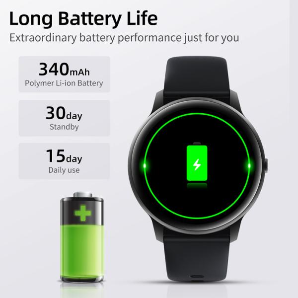 Imilab Smart Watch Fitness Tracker Heart Rate Monitor 340mAh Waterproof Screen Sleep Monitor Imilab KW66