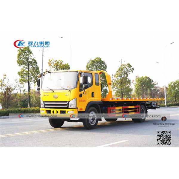 Buy 120HP FAW 4x2 Left Hand Drive Flatbed Towing Trucks at wholesale prices