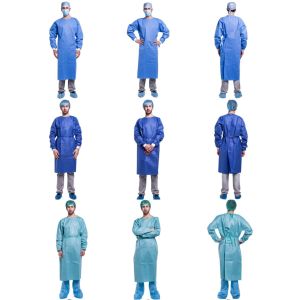 Non Sterile Adult Laboratory Disposable Surgical Gown with Waistband