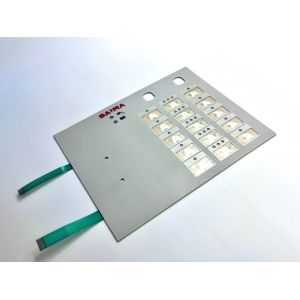 Key Pad Instrument Membrane Keypad Stickers With 2.54MM Pitch Female Connector