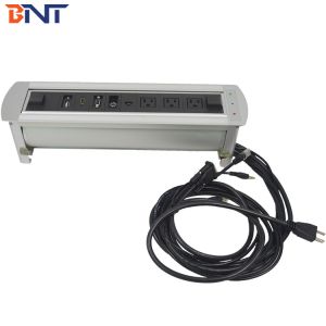 Desk Pop Up Power Data Connector With 3* Universalniversal Plug Configuration