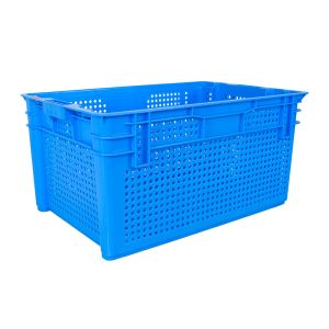 640x415x305mm Customized Color PP Plastic Nestable Crate for Logistic Turnover