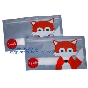 Biodegradable Portable Bottle Shape Transparent Self-sealing Bag Cookies Snacks