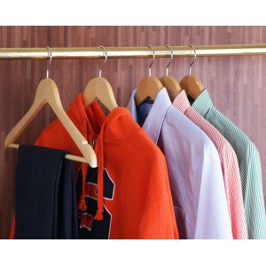 handcrafted Wooden Suit Hangers Smooth Finish Solid Wood Coat Hanger