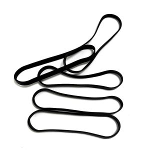 104 X 4 X 1.5mm Black ESD Antistatic Conductive Silicone Band For Electronic