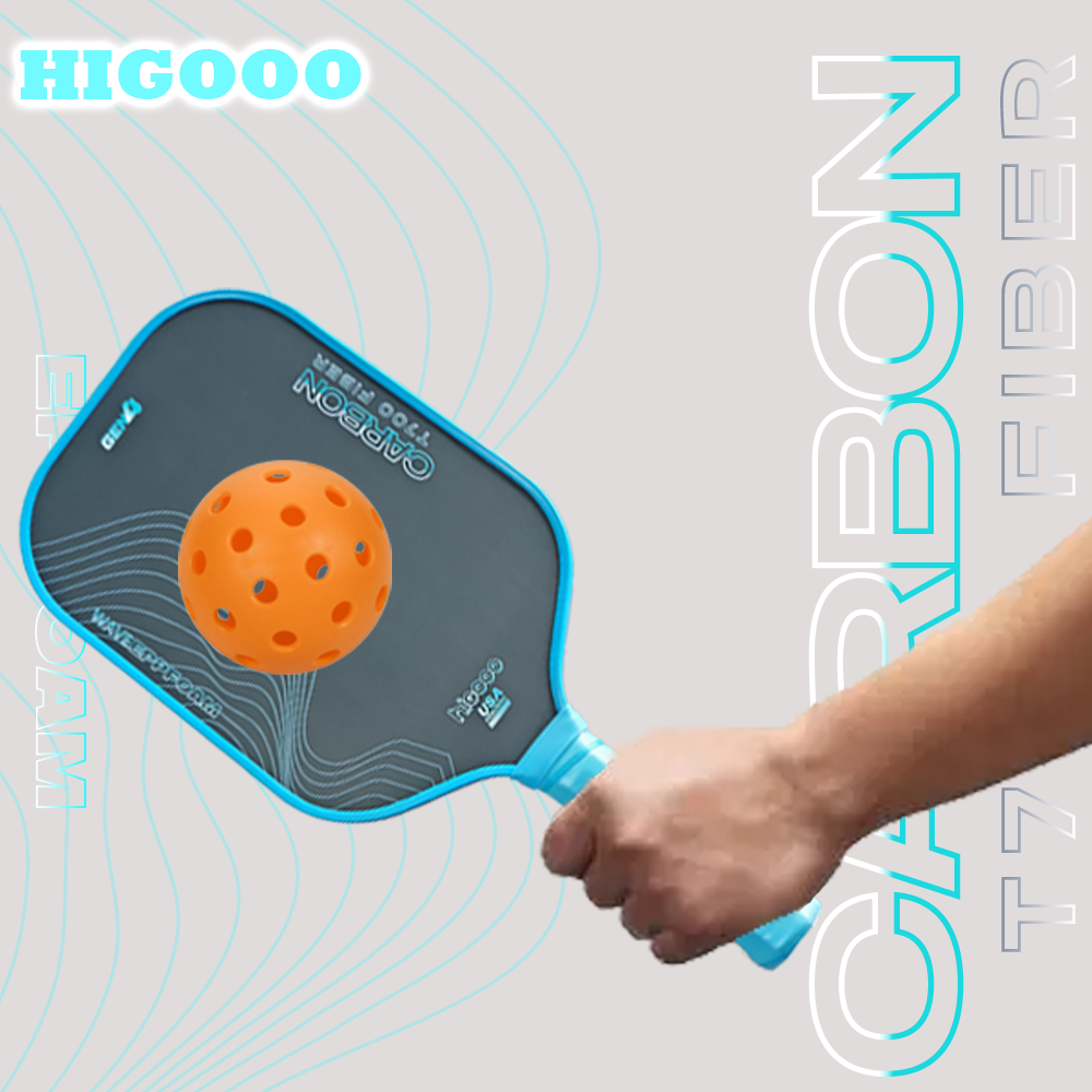 HIGOOO GEN4 Wave Foam Core Pickleball Paddle Trufoam 16mm Toray Carbon Fiber