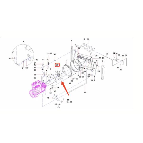 CLG922E SY215 XE215 EXCAVATOR B229900006305 FAN BLADE 4H 7B FOR CUMMINS 6BT5.9 INDIA