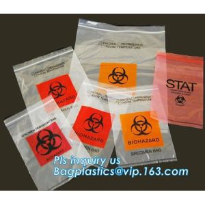 Biodegradable Biohazard Specimen Bag, Biohazard Specimen Transport Bag, Medical