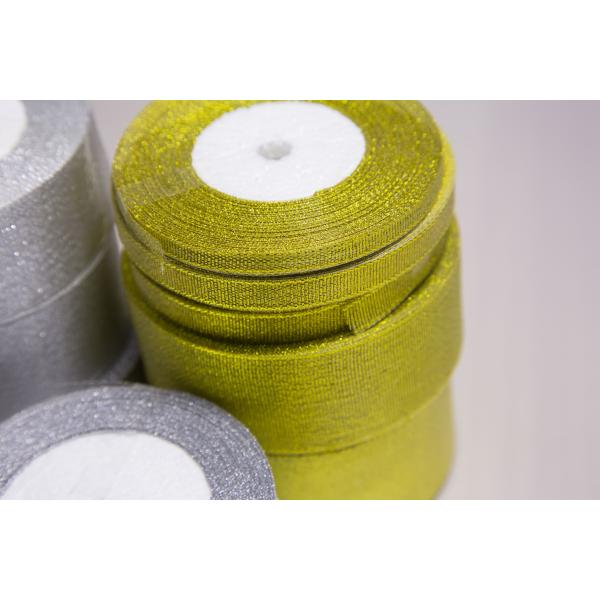 Buy Gold Silver Glitter Ribbon  Material Ribbon For Bow Packing Decoration at wholesale prices