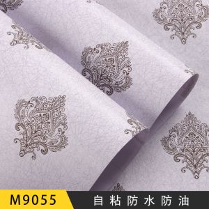 0.45m Floral PVC Wallpaper Self Adhesive Vinyl Peel Stick Wallpaper For Home