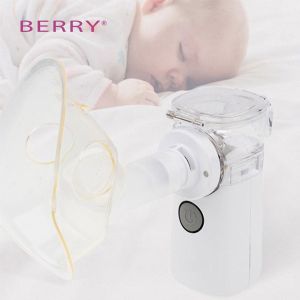 White Portable Handheld Mesh Nebulizer Automatic Shutdown Without Liauid