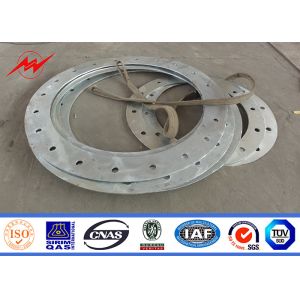 2.5kn-200kn Steel Power Pole Hot Dip Galvanized For Power Transmission