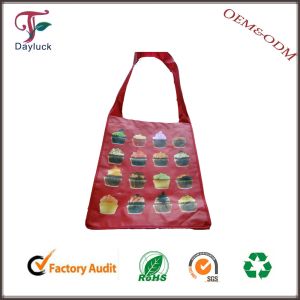 Insulated shopping cart bags with long handles