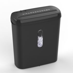 S616B 5 Sheets Strip Cut Paper Shredder Machine WITH 8L Mini Basket Bin For Home Office