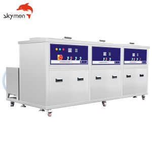 China Three Tank Skymen Ultrasonic Cleaner SUS304 For Cleaning Rinsing Drying on sale