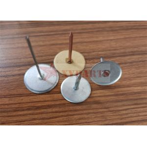 Push Type 25MM Round Base Stainless Steel CD Weld Pins For Rockwool Pipe Fixed