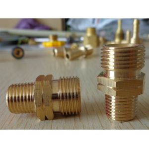 Customized Hex Brass Pipe Fitting with all kinds of finishes, made in China