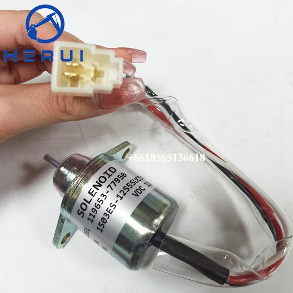 Fuel Shut Off Solenoid Valve 12V 119653-77950 11965377950 For 3TNE84 1503ES-12S5SUC5S