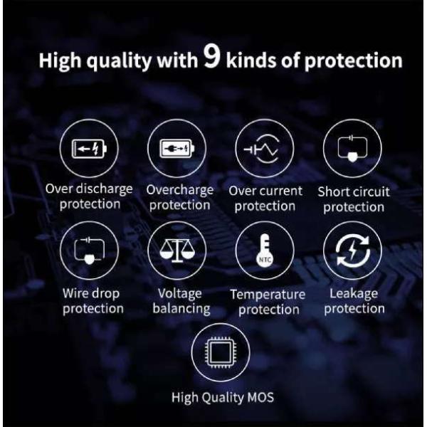 Custom 18650 Cells Electric Motorcycle Battery Pack 60V 30Ah 800 Times Removeable