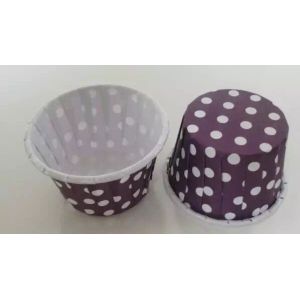 Quality Purple with dot Souffle cups for sale
