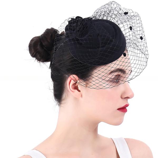 15*15 cm Sinamay Base and Feather Fascinator Hat for Event Party Supplies