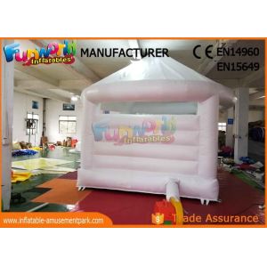 White Jumper Inflatable Wedding Bouncy Castle With 1 Year Warranty